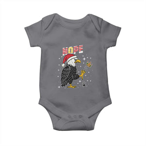 Funny Eagle No Kings In America Christmas 2025 Baby Onesie TS12 Charcoal Print Your Wear