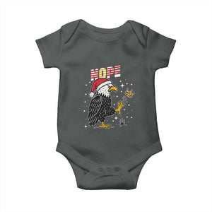 Funny Eagle No Kings In America Christmas 2025 Baby Onesie TS12 Dark Heather Print Your Wear