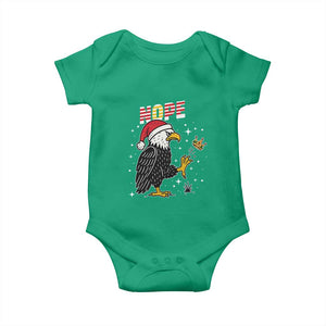 Funny Eagle No Kings In America Christmas 2025 Baby Onesie TS12 Irish Green Print Your Wear