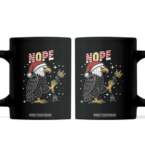 Funny Eagle No Kings In America Christmas 2025 Coffee Mug - Print Your Wear