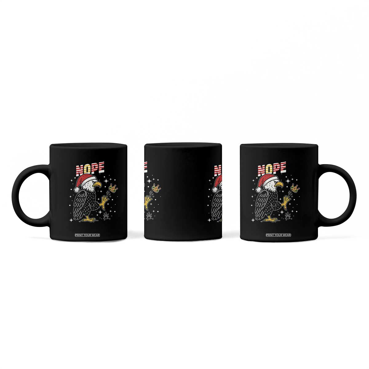 Funny Eagle No Kings In America Christmas 2025 Coffee Mug TS12 Print Your Wear