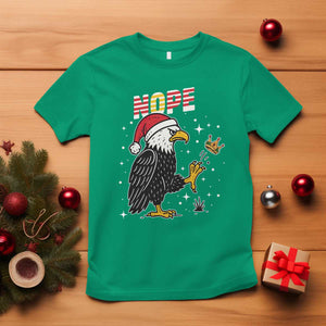 Funny Eagle No Kings In America Christmas 2025 T Shirt TS12 Irish Green Print Your Wear