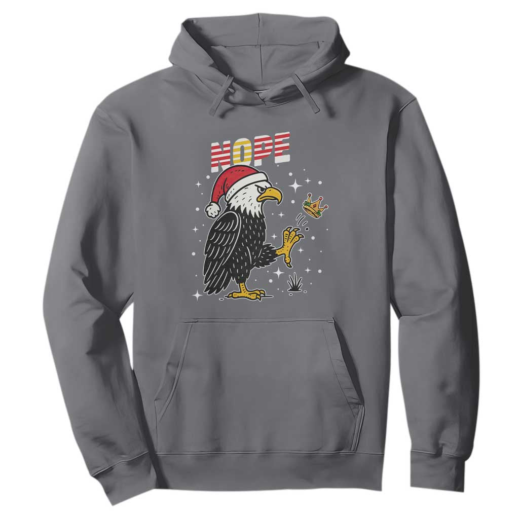Funny Eagle No Kings In America Christmas 2025 Hoodie TS12 Charcoal Print Your Wear