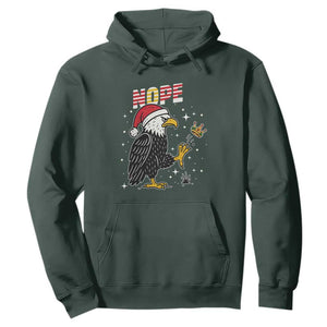 Funny Eagle No Kings In America Christmas 2025 Hoodie TS12 Dark Forest Green Print Your Wear