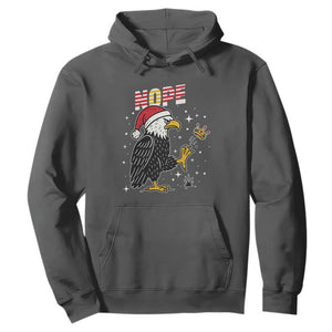 Funny Eagle No Kings In America Christmas 2025 Hoodie TS12 Dark Heather Print Your Wear