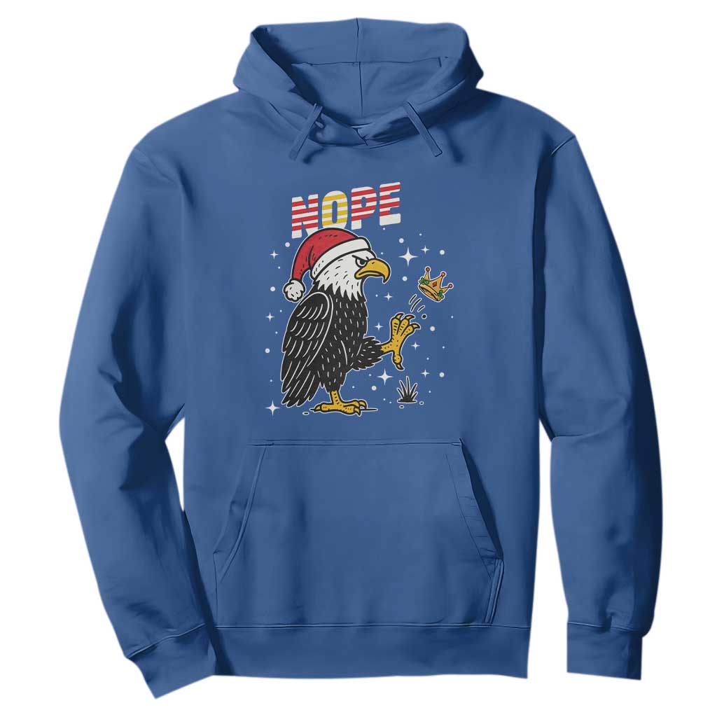 Funny Eagle No Kings In America Christmas 2025 Hoodie TS12 Royal Blue Print Your Wear