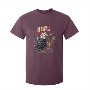 Funny Eagle No Kings In America Christmas 2025 T Shirt For Kid TS12 Maroon Print Your Wear