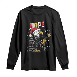 Funny Eagle No Kings In America Christmas 2025 Long Sleeve Shirt - Print Your Wear