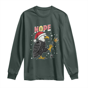 Funny Eagle No Kings In America Christmas 2025 Long Sleeve Shirt - Print Your Wear