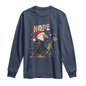 Funny Eagle No Kings In America Christmas 2025 Long Sleeve Shirt - Print Your Wear