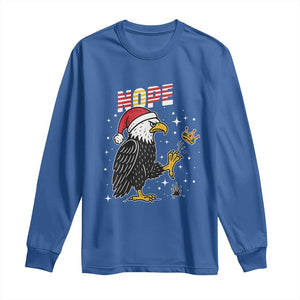 Funny Eagle No Kings In America Christmas 2025 Long Sleeve Shirt - Print Your Wear