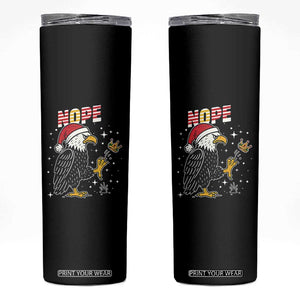 Funny Eagle No Kings In America Christmas 2025 Skinny Tumbler TS12 Black Print Your Wear