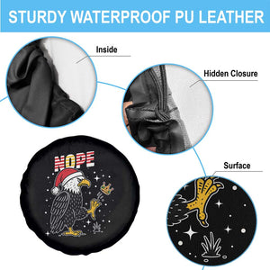 Funny Eagle No Kings In America Christmas 2025 Spare Tire Cover - Print Your Wear