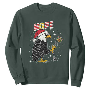 Funny Eagle No Kings In America Christmas 2025 Sweatshirt - Print Your Wear