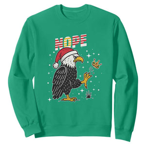 Funny Eagle No Kings In America Christmas 2025 Sweatshirt - Print Your Wear