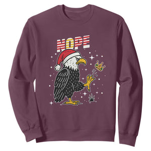 Funny Eagle No Kings In America Christmas 2025 Sweatshirt - Print Your Wear