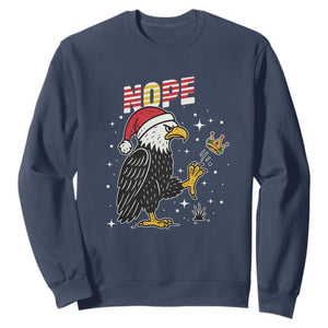 Funny Eagle No Kings In America Christmas 2025 Sweatshirt - Print Your Wear