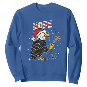 Funny Eagle No Kings In America Christmas 2025 Sweatshirt - Print Your Wear