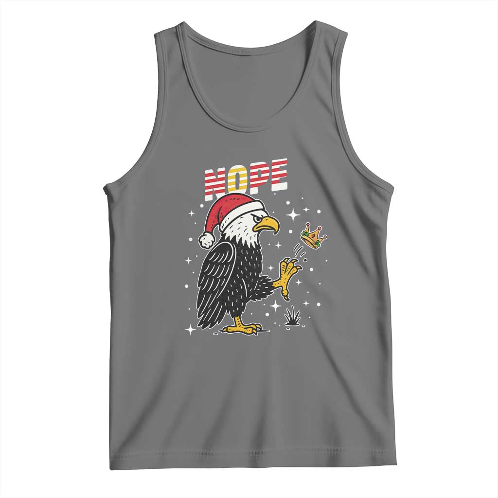 Funny Eagle No Kings In America Christmas 2025 Tank Top TS12 Black Heather Print Your Wear