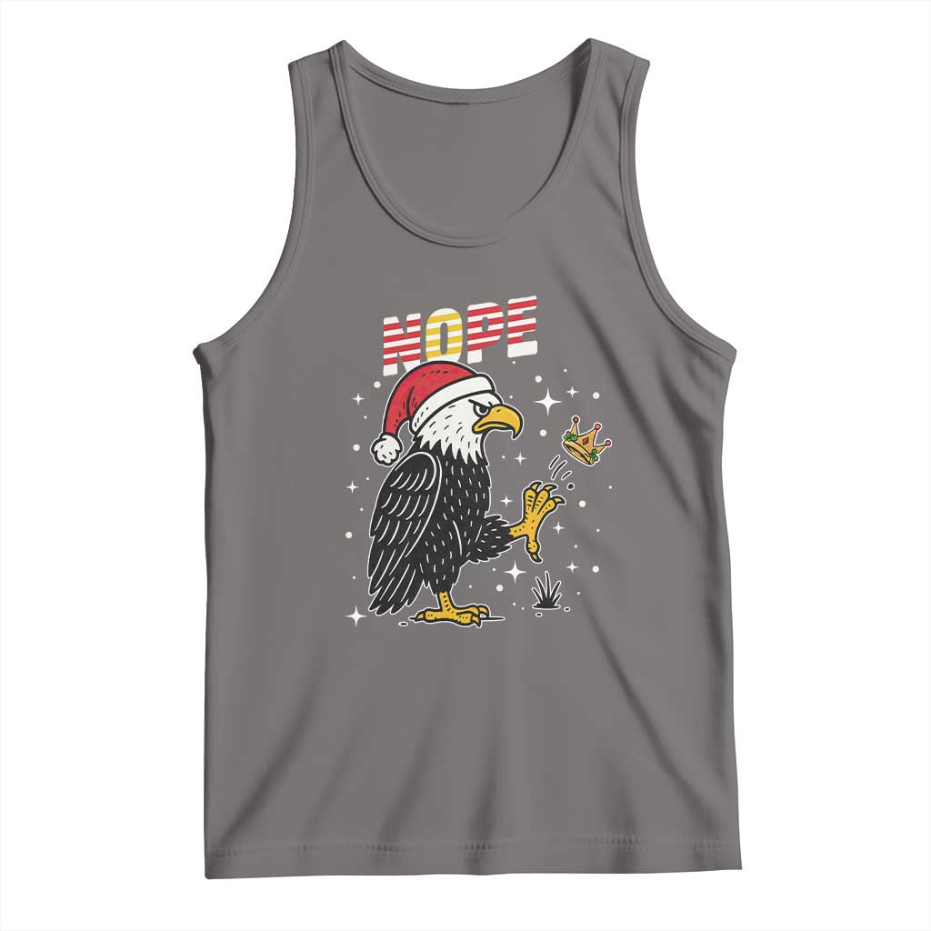 Funny Eagle No Kings In America Christmas 2025 Tank Top TS12 Deep Heather Print Your Wear