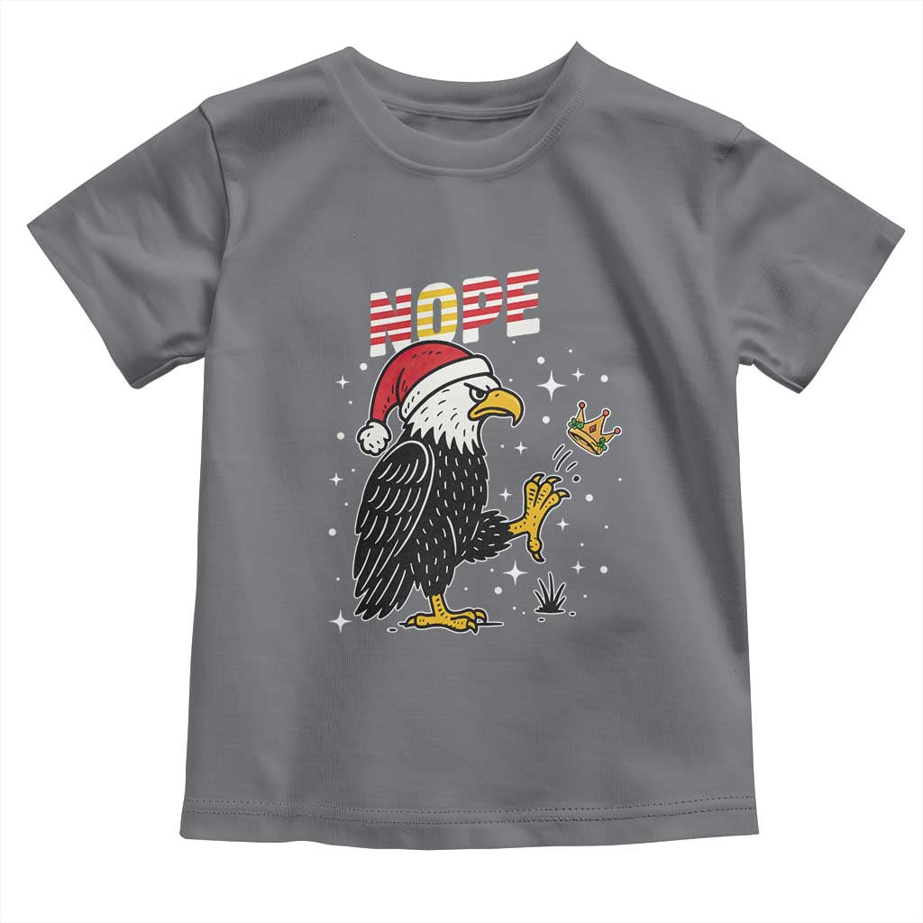 Funny Eagle No Kings In America Christmas 2025 Toddler T Shirt TS12 Charcoal Print Your Wear