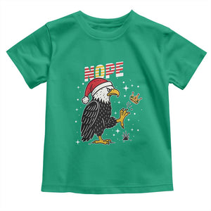 Funny Eagle No Kings In America Christmas 2025 Toddler T Shirt TS12 Irish Green Print Your Wear