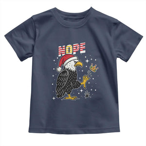 Funny Eagle No Kings In America Christmas 2025 Toddler T Shirt TS12 Navy Print Your Wear