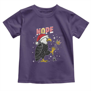 Funny Eagle No Kings In America Christmas 2025 Toddler T Shirt TS12 Purple Print Your Wear