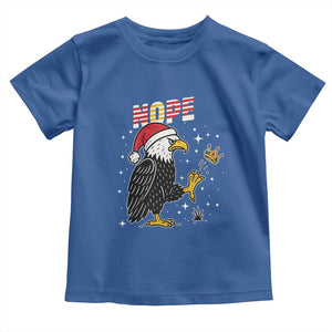 Funny Eagle No Kings In America Christmas 2025 Toddler T Shirt TS12 Royal Blue Print Your Wear