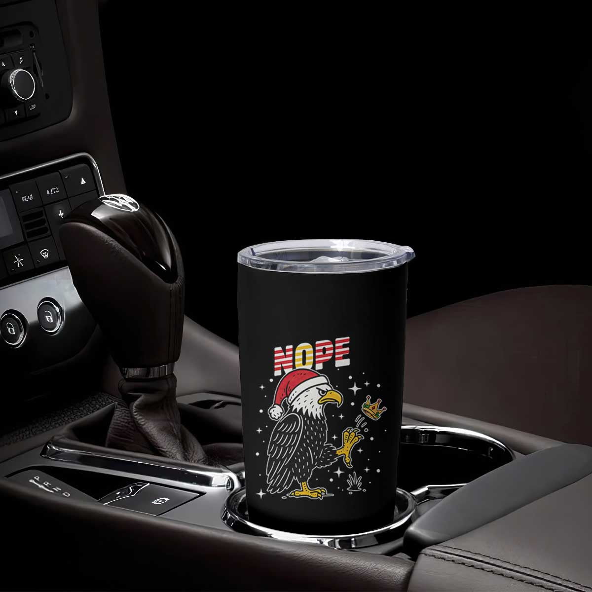 Funny Eagle No Kings In America Christmas 2025 Tumbler Cup TS12 Print Your Wear