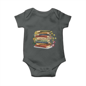 Black History Leaders Book Baby Onesie African American Teachers TS12 Dark Heather Print Your Wear