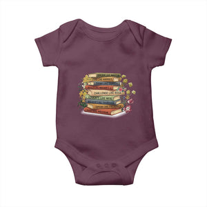 Black History Leaders Book Baby Onesie African American Teachers TS12 Maroon Print Your Wear