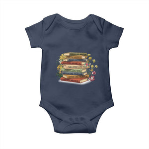 Black History Leaders Book Baby Onesie African American Teachers TS12 Navy Print Your Wear