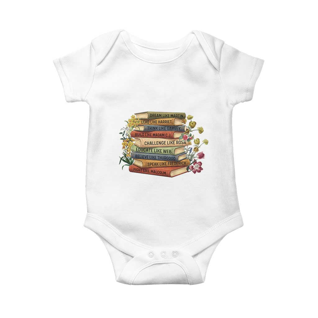 Black History Leaders Book Baby Onesie African American Teachers TS12 White Print Your Wear