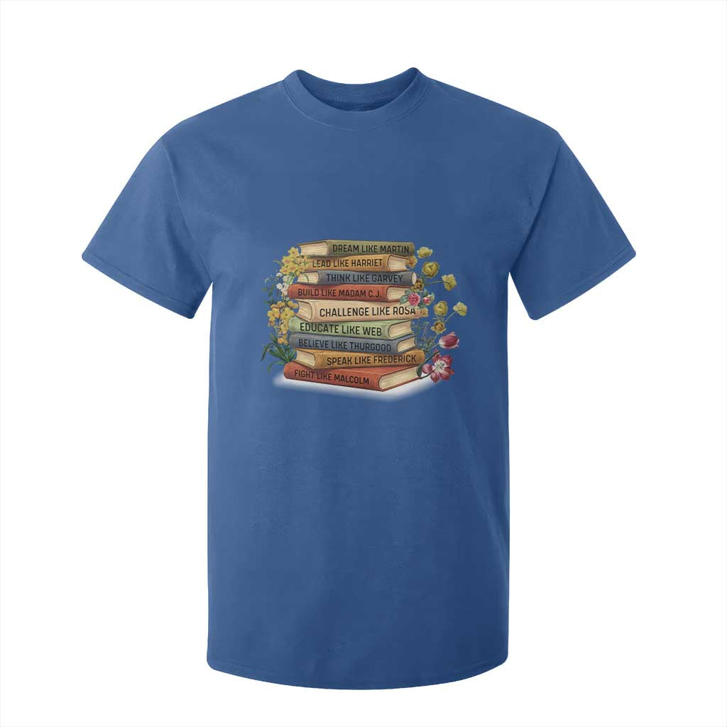 Black History Leaders Book T Shirt For Kid African American Teachers TS12 Royal Blue Print Your Wear