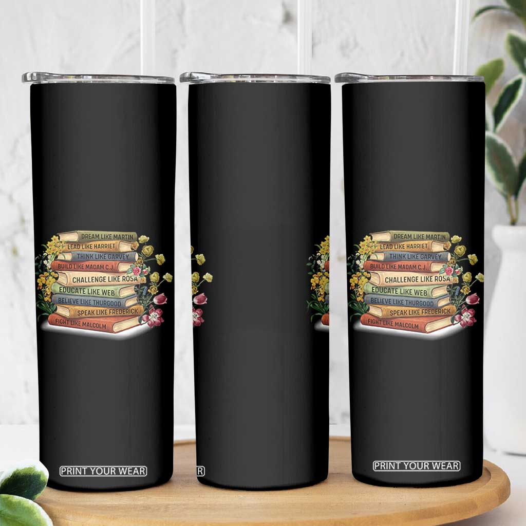 Black History Leaders Book Skinny Tumbler African American Teachers TS12 Print Your Wear