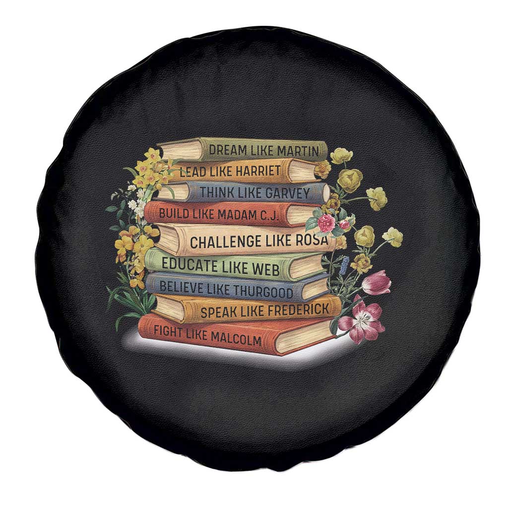 Black History Leaders Book Spare Tire Cover African American Teachers TS12 Print Your Wear