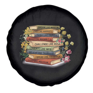 Black History Leaders Book Spare Tire Cover African American Teachers TS12 Print Your Wear