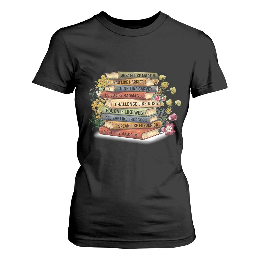 Black History Leaders Book T Shirt For Women African American Teachers TS12 Black Print Your Wear