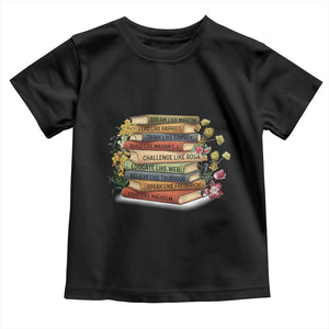Black History Leaders Book Toddler T Shirt African American Teachers TS12 Black Print Your Wear