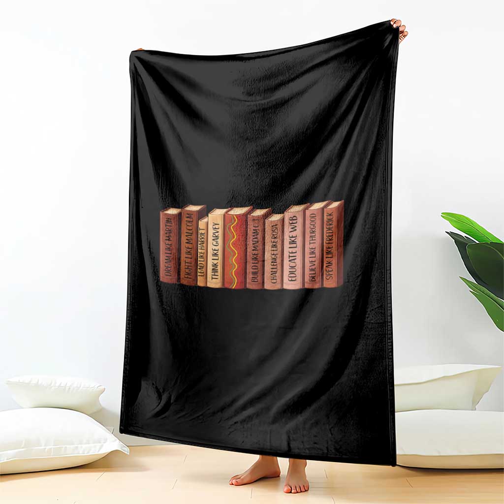 African American Teachers Gift Throw Blanket Black History Leaders Book TS12 Print Your Wear