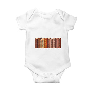 African American Teachers Gift Baby Onesie Black History Leaders Book TS12 White Print Your Wear