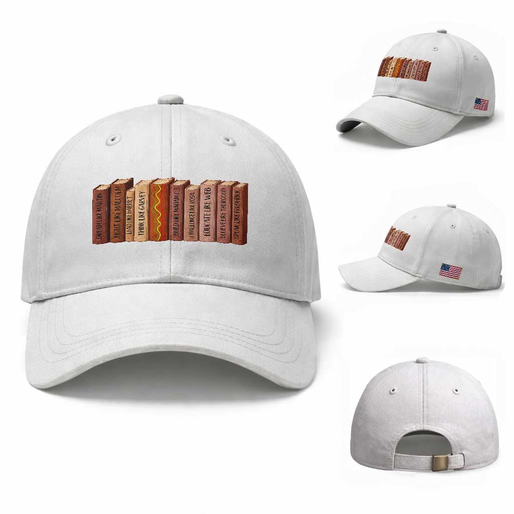 African American Teachers Gift Baseball Cap Black History Leaders Book TS12 Baseball Cap Universal Fit White Print Your Wear