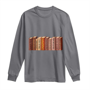 African American Teachers Gift Long Sleeve Shirt Black History Leaders Book TS12 Charcoal Print Your Wear