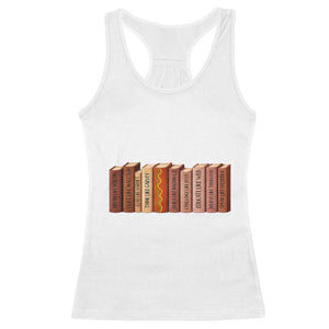 African American Teachers Gift Racerback Tank Top Black History Leaders Book TS12 White Print Your Wear