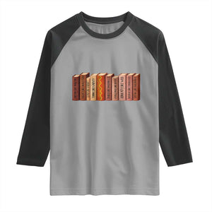 African American Teachers Gift Raglan Shirt Black History Leaders Book TS12 Sport Gray Black Print Your Wear