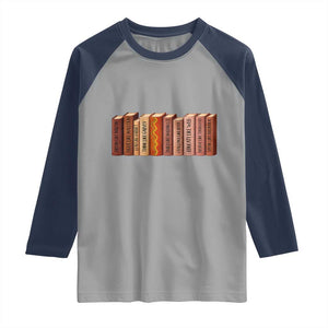 African American Teachers Gift Raglan Shirt Black History Leaders Book TS12 Sport Gray Navy Print Your Wear