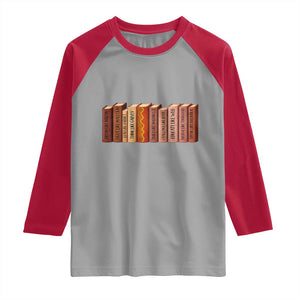 African American Teachers Gift Raglan Shirt Black History Leaders Book TS12 Sport Gray Red Print Your Wear