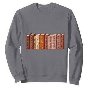 African American Teachers Gift Sweatshirt Black History Leaders Book TS12 Charcoal Print Your Wear