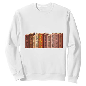 African American Teachers Gift Sweatshirt Black History Leaders Book TS12 White Print Your Wear